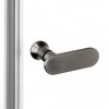 NEW TRENDY Kabina prysznicowa New Soleo Gunmetal Brushed, pięciokątna, drzwi podwójne 90x90 K-1712